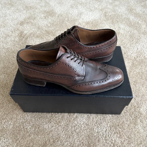 Prada men\'s wingtip, vintage look, US 9 main image 4